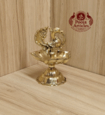 Buy Peacock Design Brass Diya Size 0 – 70 g, 3.1″ Traditional Auspicious Oil Lamp For Puja & Home Use