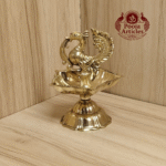 Buy Peacock Design Brass Diya Size 0 – 70 g, 3.1″ Traditional Auspicious Oil Lamp For Puja & Home Use