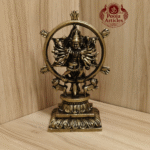Buy Premium Brass Chakrathalwar Statue – 440g, 5″ Handcrafted Warrior Goddess Idol For Home Use & Pooja