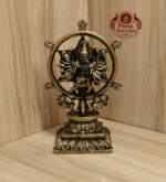 Buy Premium Brass Chakrathalwar Statue – 440g, 5″ Handcrafted Warrior Goddess Idol For Home Use & Pooja