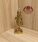 Buy Pure Brass Agathiyar Statue Online – 340g, 4.5" Divine Sage Idol for Pooja & Home Decor
