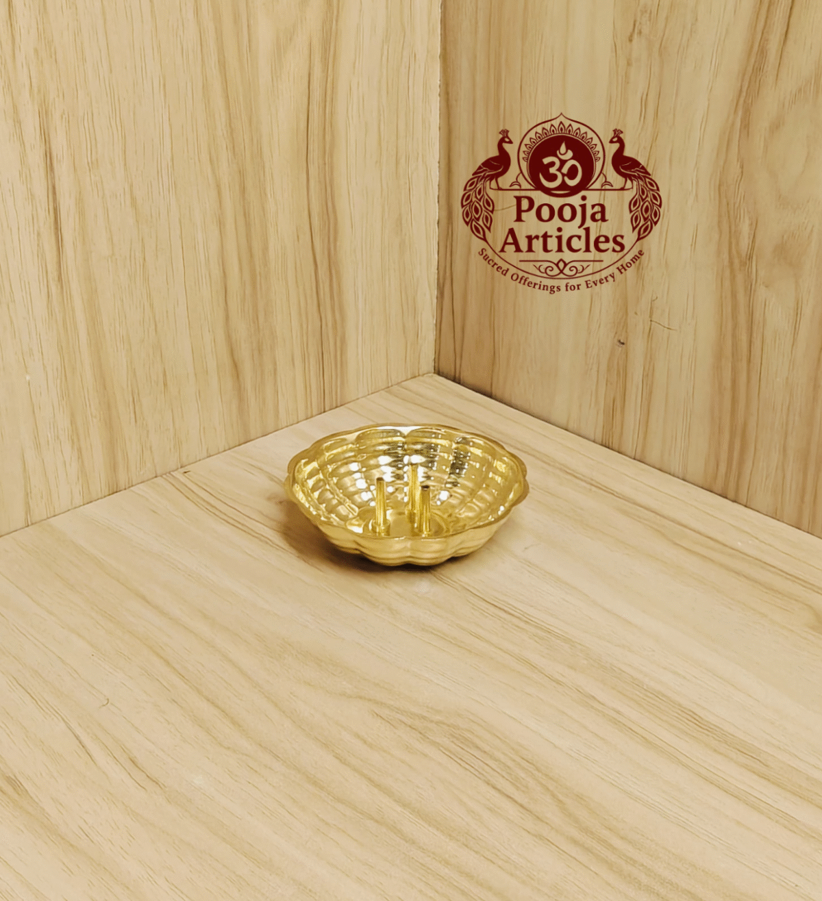 Buy Small Agarbatti Stand Online Size 0 – 30 g, 3.2" Compact Brass Incense Holder for Pooja & Meditation