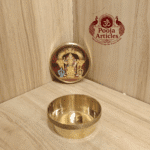 Buy Tiruchendur Murugan Kumkum Chimil Online – 40g, 2" Scared Brass Kumkum Holder for Pooja & Gifiting