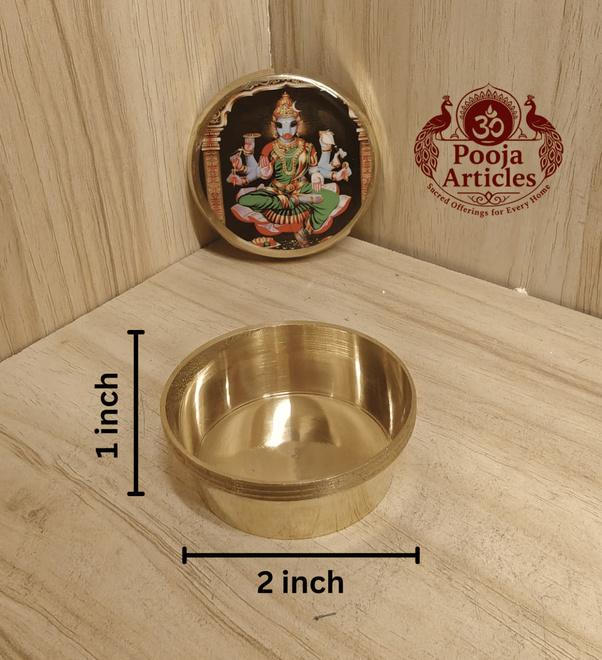 Buy Varahi Kunguma Chimil Online – 40 g, 2" Beautiful Kumkum Holder for Home Pooja & Travel