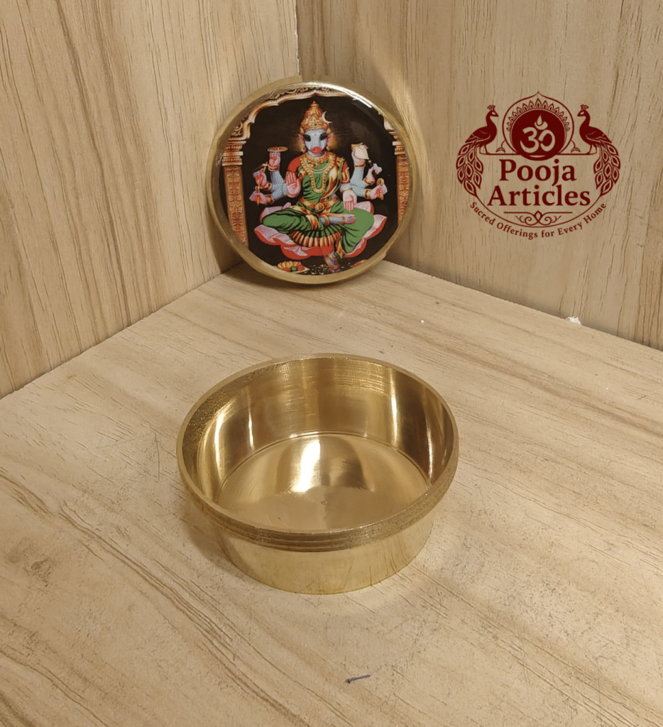 Buy Varahi Kunguma Chimil Online – 40 g, 2" Beautiful Kumkum Holder for Home Pooja & Travel