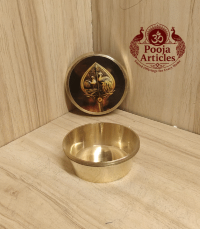 Buy Vel Kunguma Chimil Online – 40 g, 2" Divine Kumkum Holder for Pooja