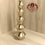 Divine Brass 5 Pot Kubera Set – 5 Pot Set Size 4 (170g, 8.5x3.5 Inches) | For Prosperity & Positive Energy