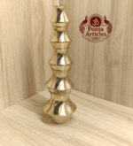 Divine Brass 5 Pot Kubera Set – 5 Pot Set Size 4 (170g, 8.5x3.5 Inches) | For Prosperity & Positive Energy