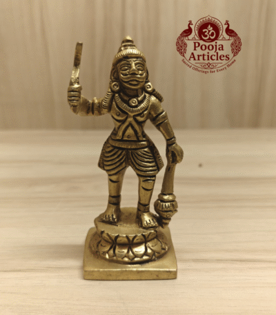 Divine Karuppasamy Idol for Home – 270g, 4.2 Inch | Powerful Guardian Idol for Home & Temple