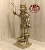 Divine Karuppasamy Vigraham Online – 1.8 kg, 9 Inch – Powerful Bronze Idol for Protection & Spiritual Strength