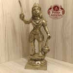 Divine Karuppasamy Vigraham Online – 1.8 kg, 9 Inch – Powerful Bronze Idol for Protection & Spiritual Strength
