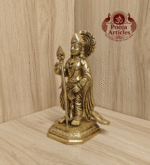 Exquisite Brass Murugan Idol Online – 800 grams, 6 Inch Divine Statue for Pooja & Decor | Shop Now at Poojaarticles.com