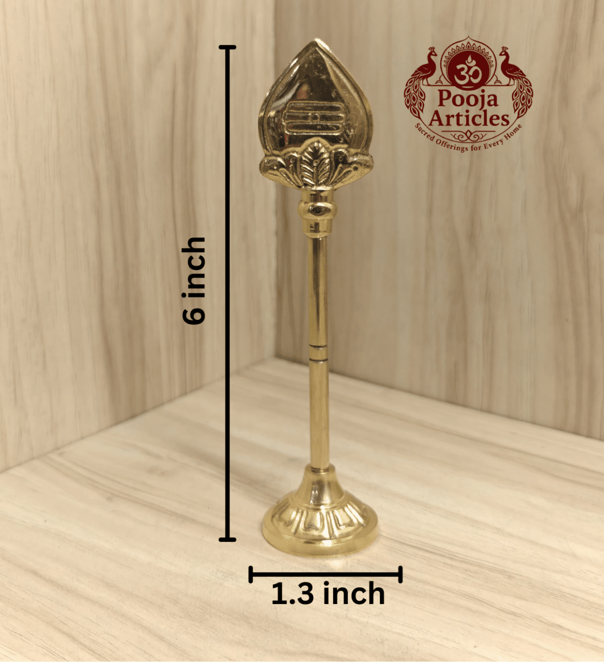 Magnificent Vel Stand 6 Inch – A Sacred Must-Have for Your Pooja Room