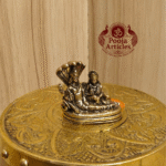 Buy Rare Miniature Brass Vishnu Lakshmi Idol – 25 g, 1" Handcrafted Divine Duo Idol for Pooja & Blessings