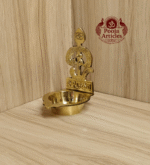Om Vilakku (60g, 3.8 x 2.2 x 2.6 Inches) – Divine Brass Diya for Positive Energy and Pooja Rituals