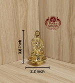 Om Vilakku (60g, 3.8 x 2.2 x 2.6 Inches) – Divine Brass Diya for Positive Energy and Pooja Rituals