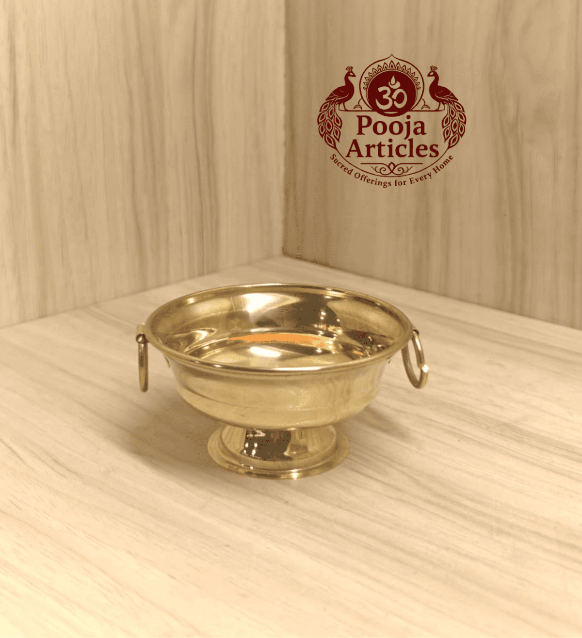 Pure Brass Urli Bowl – Size 0 (50g, 3.8") | Buy Handcrafted Decor for Pooja & Home