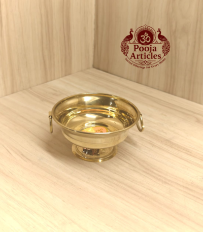 Pure Brass Urli Bowl – Size 0 (50g, 3.8") | Buy Handcrafted Decor for Pooja & Home