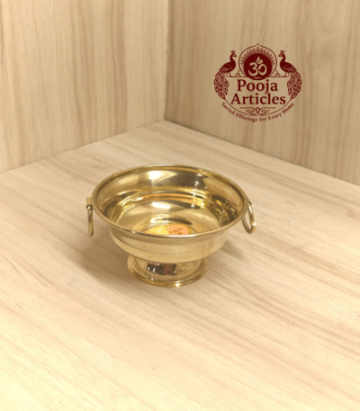 Pure Brass Urli Bowl – Size 0 (50g, 8cm) | Buy Handcrafted Decor for Pooja & Home