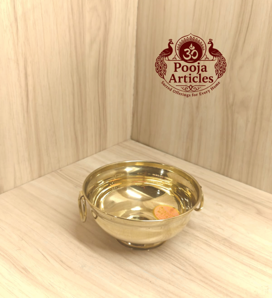 Pure Brass Urli Bowl – Size 1 (70g, 11 cm) | Buy Handcrafted Decor for Pooja & Home