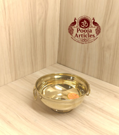 Pure Brass Urli Bowl – Size 1 (70g, 4.2") | Buy Handcrafted Decor for Pooja & Home