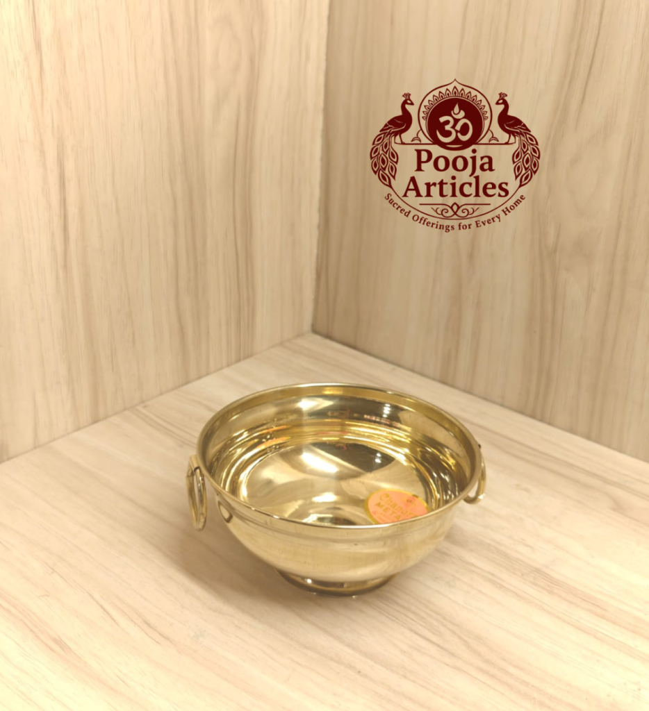 Pure Brass Urli Bowl – Size 1 (70g, 4.2") | Buy Handcrafted Decor for Pooja & Home