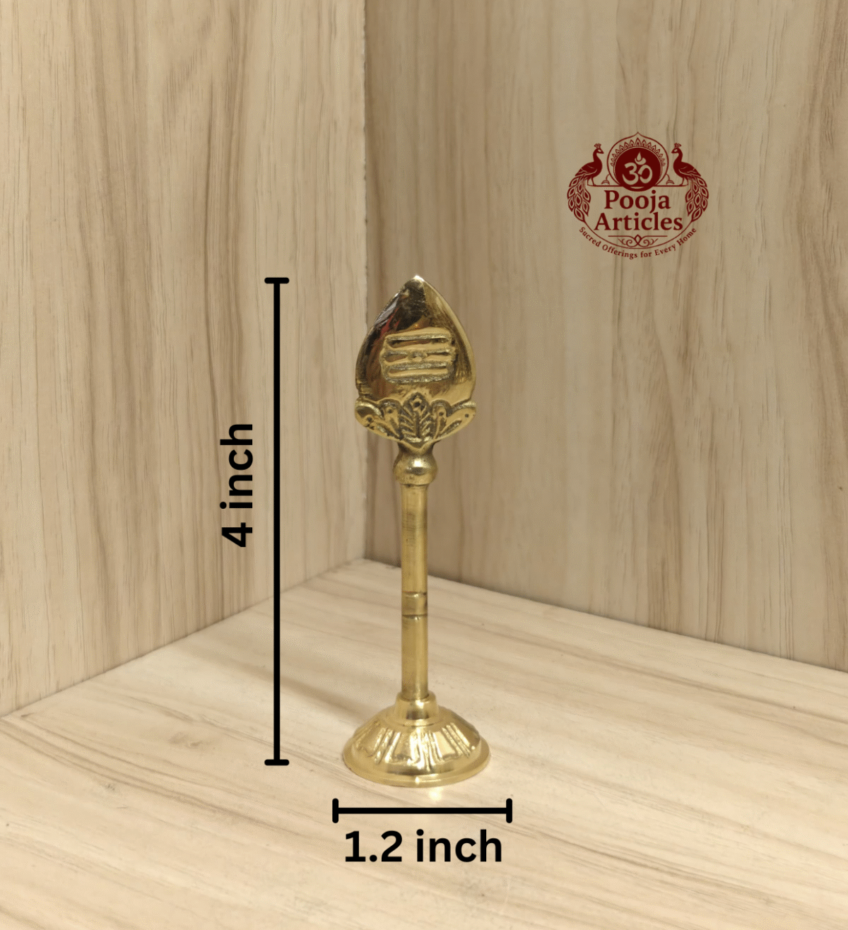 Transform Your Pooja Space with This Stunning Vel Stand 4 Inch – A Sacred Masterpiece of Devotion