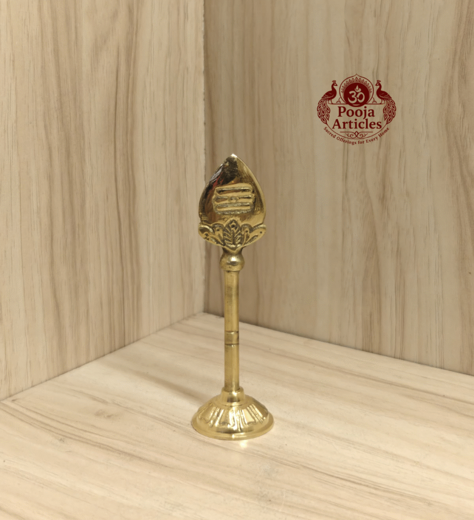 Transform Your Pooja Space with This Stunning Vel Stand 4 Inch – A Sacred Masterpiece of Devotion