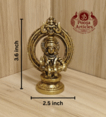 Buy Brass Ayyappan Statue 270g, 3.6"– Handcrafted Spiritual Idol For Home Puja