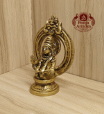 Buy Brass Ayyappan Statue 270g, 3.6"– Handcrafted Spiritual Idol For Home Puja