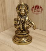 Buy Brass Ayyappan Statue 380g, 3" – Handcrafted Spiritual Idol For Home Puja