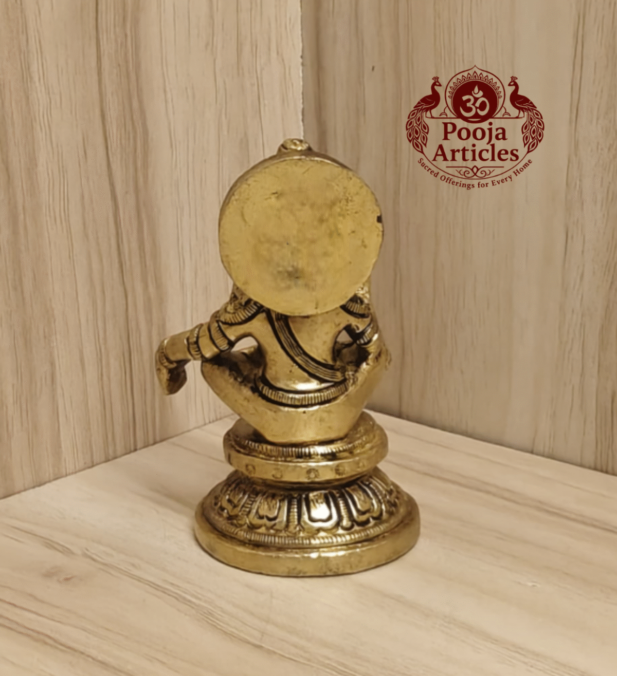 Buy Brass Ayyappan Statue 410g, 3.5" – Handcrafted Spiritual Idol For Home Puja