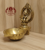 Buy Brass Ayyappan Statue Diya 670g, 5" – Handcrafted Divine Idol For Home Puja