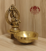Buy Brass Ayyappan Statue Diya 670g, 5" – Handcrafted Divine Idol For Home Puja