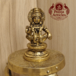 Buy Brass Ayyappan Swami Statue 200g, 2.5" – Handcrafted Spiritual Idol For Puja