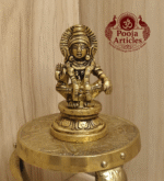 Buy Brass Ayyappan Swami Statue 200g, 2.5" – Handcrafted Spiritual Idol For Puja
