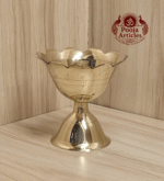 Buy Brass Devdas Diya 115g, 3.2"– Handcrafted Divine Brass Oil Lamp For Lighting