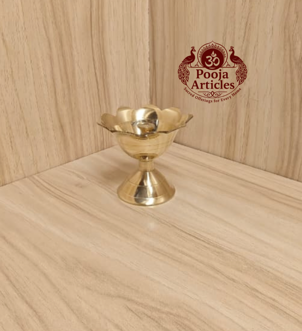 Buy Brass Devdas Diya 65g, 2.4"– Handcrafted Divine Brass Oil Lamp For Lighting & Puja