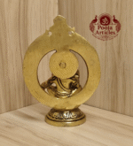 Buy Brass Frame Ayyappan Statue 510g, 4.8" – Handcrafted Spiritual Idol For Home Puja