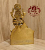 Buy Brass Kubera Lakshmi Idol 1.150g, 5.9" – Divine Lakshmi Kubera Brass Statue For Wealth