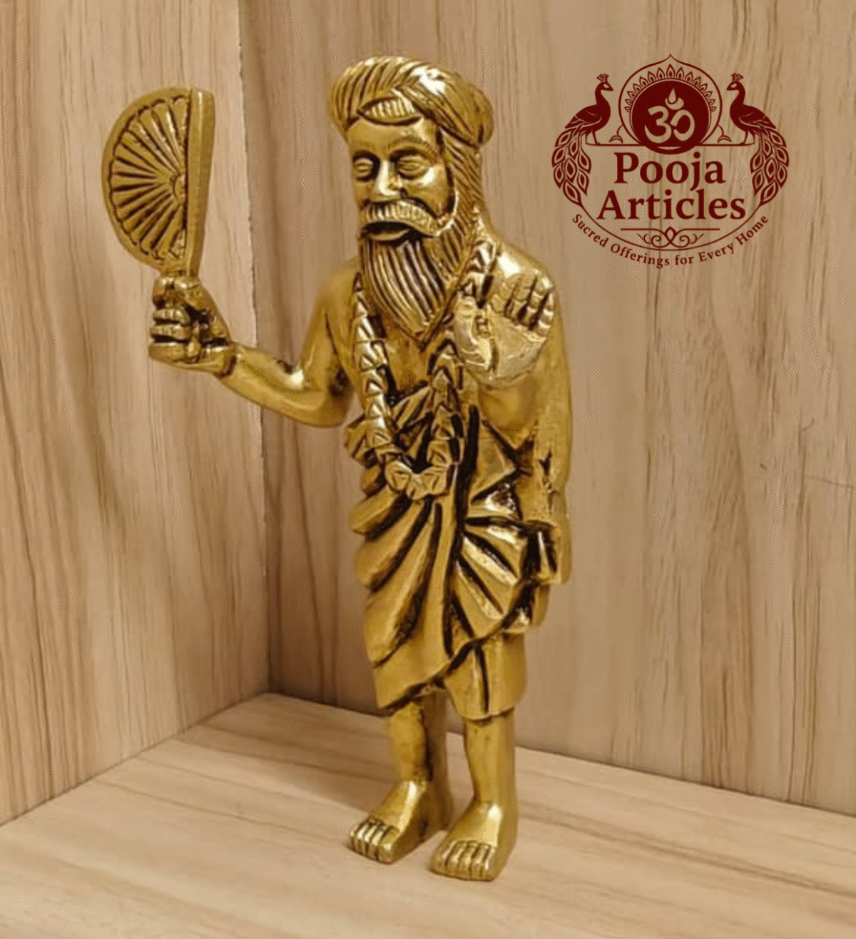 Buy Brass Yogi Ramsuratkumar Statue | Visiri Saamiyar – 500g, 5" Handmade Puja Idol Online For Pooja & Home Use