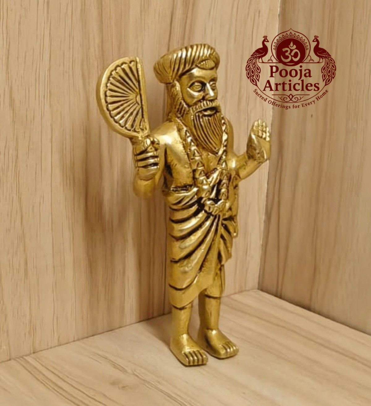 Buy Brass Yogi Ramsuratkumar Statue | Visiri Saamiyar – 500g, 5" Handmade Puja Idol Online For Pooja & Home Use