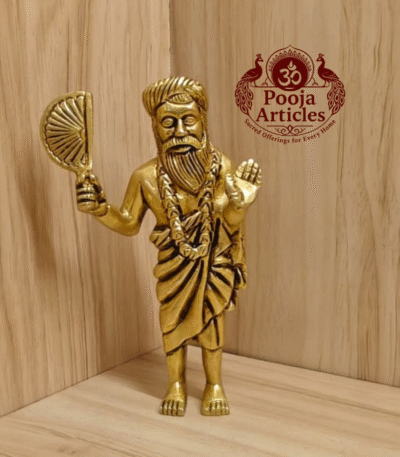 Buy Brass Yogi Ramsuratkumar Statue | Visiri Saamiyar – 500g, 5" Handmade Puja Idol Online For Pooja & Home Use
