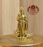 Buy Premium Brass Lord Murugan Statue – 30g, 2" Brass Vel Murugan Idol for Pooja