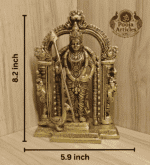 Buy Brass Lord Murugan Statue – 2.010 kg, 8.2" Pure Brass Murugan Idol for Home Pooja - Image 2