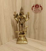 Buy Brass Murugan Idol – 2.370 kg, 10" Handcrafted Solid Brass Murugan Statue for Home Temple and Pooja