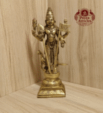 Buy Brass Murugan Idol – 2.370 kg, 10" Handcrafted Solid Brass Murugan Statue for Home Temple and Pooja
