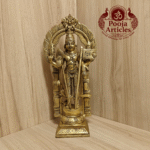 Buy Brass Thiruvachi Murugan Statue 3.100 kg – 11.5″ Solid Brass Lord Murugan Idol for Home Pooja