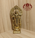 Buy Brass Thiruvachi Murugan Statue 3.100 kg – 11.5″ Solid Brass Lord Murugan Idol for Home Pooja