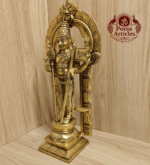 Buy Brass Thiruvachi Murugan Statue 3.100 kg – 11.5″ Solid Brass Lord Murugan Idol for Home Pooja - Image 4